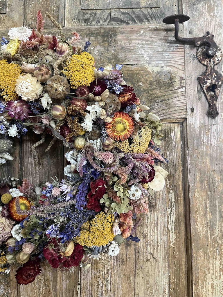 Trockenblumenkranz